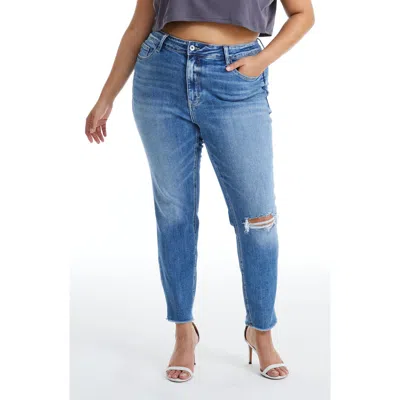 Bayeas Ripped High Waist Ankle Skinny Jeans