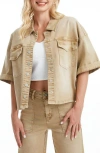 Bayeas Short Sleeve Oversize Denim Jacket