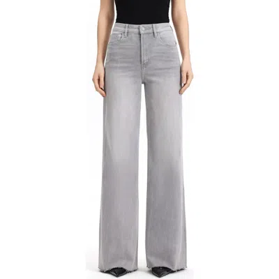 Bayeas Super High Waist Wide Leg Jeans In Gray