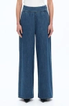Bayeas Ultra High Waist Wide Leg Trouser Jeans In Blue