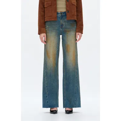 Bayeas Wide Leg Jeans In Blue