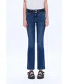 Bayeas Women's High Rise Bootcut Jeans In Deep Sea