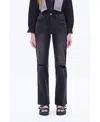 Bayeas Women's High Rise Flare Jeans In Black Rock
