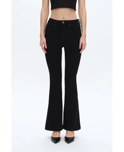 Bayeas Women's High Rise Flare Jeans In Solid Black
