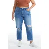 BAYEAS PLUS SIZE HIGH RISE RELAXED BOYFRIEND JEANS