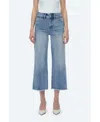 Bayeas Women's High Rise Wide Leg Jeans With Raw Hem In Light Blue