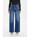 Bayeas Women's High Rise Wide Leg Jeans With Slit In Lovely