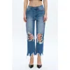 Bayeas Yoyo High Waist Distressed Straight Jeans
