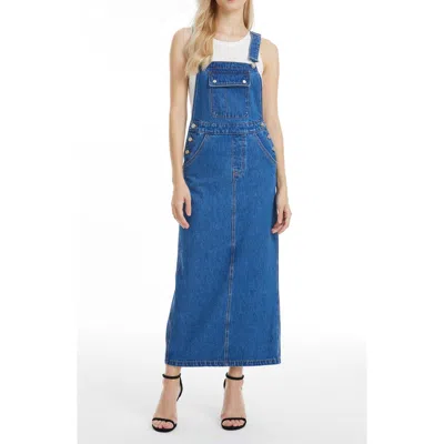 Bayeas Zoe Suspender Maxi Dress In Blue