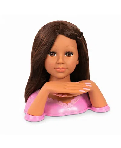 Bayer Design Charlene Magic Nails, Brunette, Doll Styling Head, Ages 3+ In Multi