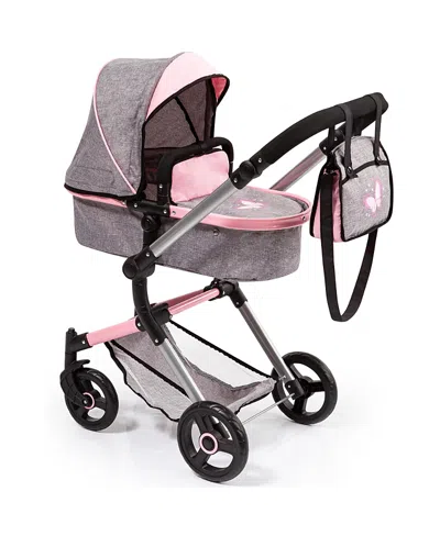 Bayer Design City Vario Butterfly Doll Stroller Converts To Jogger, Ages 3+ In Multi