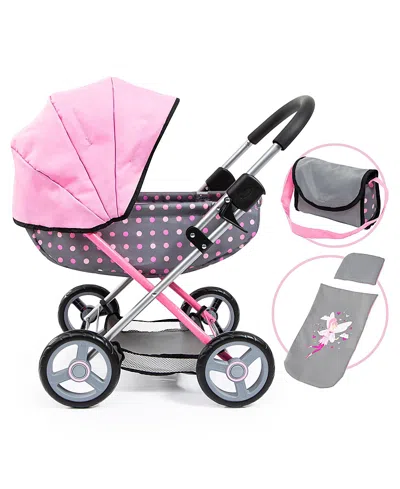 Bayer Design Cosy Fairy Pram Fits Dolls Up To 18 Inches, Ages 3+ In Pink
