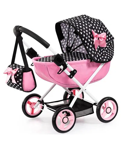 Bayer Design Doll Pram Cosy Play Push Stroller - Ages 3+ In Pink