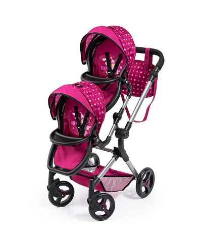 Bayer Design Neo Twin Doll Pram, Ages 3+ In Pink