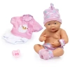 Bayer Design New Born Baby Doll 3-pc. Toy Playset In Transparent