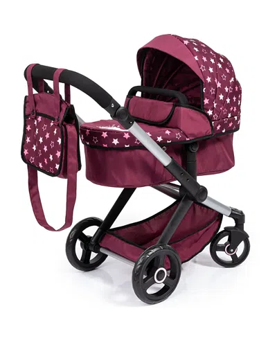 Bayer Design Pram Xeo, Dolls Up To 18, Ages 3+ In Red