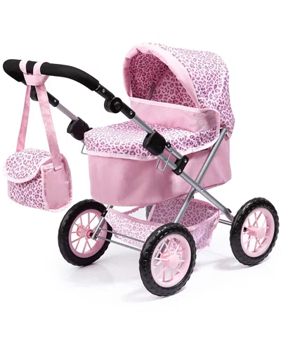 Bayer Design Trendy Animal Print Pram - Ages 3+ In Pink