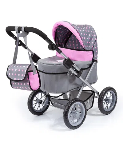 Bayer Design Trendy Doll Pram With Shoulder Bag - Ages 3+ In Gray
