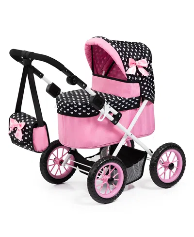 Bayer Design Trendy Heart Doll Pram With Matching Bag, Ages 3+ In Pink