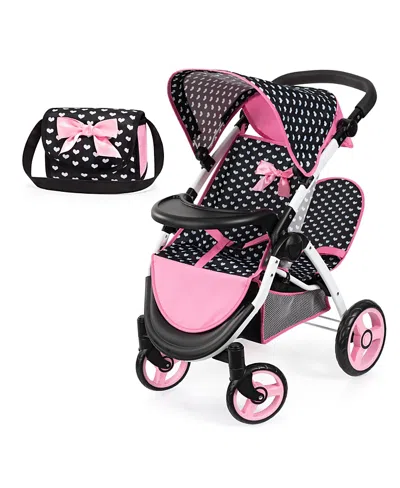 Bayer Design Twin Dolls Stroller - Ages 3+ In Pink