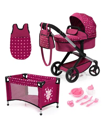 Bayer Design Xeo 10 Piece Mega Doll Set, Ages 3+ In Pink