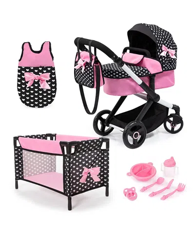 Bayer Design Xeo Mega 10 Piece Pram Set, Ages 3+ In Pink