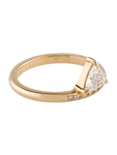 Pre-owned Bayou With Love 14k Diamond The Ara Cocktail Ring In Multi