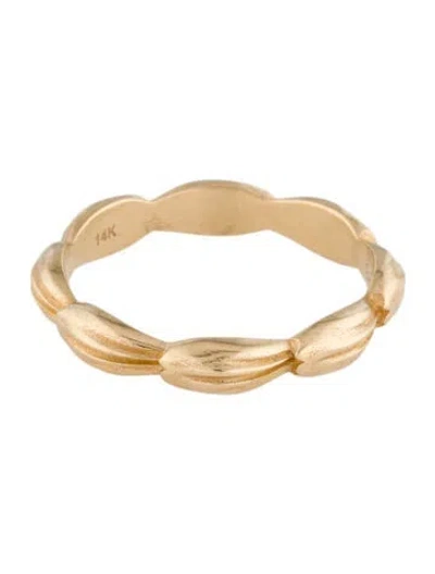 Pre-owned Bayou With Love 14k Large Harp Shell Band In Multi