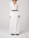 BAYSE CELINE V NECK BODYSUIT IN WHITE