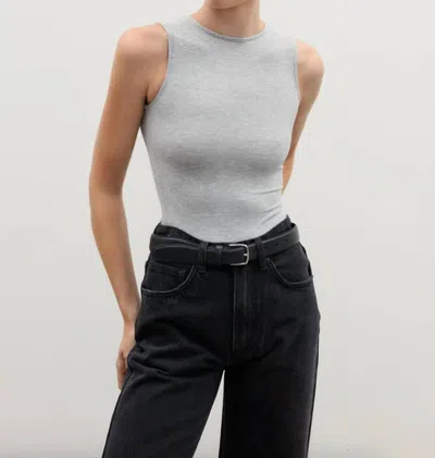 Bayse Layla Sleeveless Bodysuit In Gray