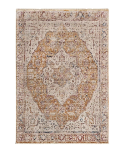 Bayshore Home Closeout!  High-low Pile Iyer Iye08 4' X 5'10" Area Rug In Yellow
