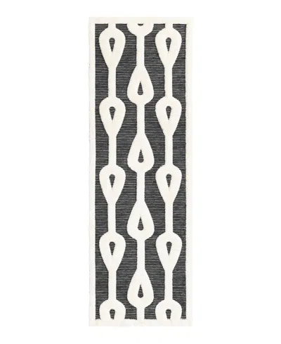 Bayshore Home Textured Tones Drops 2'7"x8' Runner Area Rug In Gray