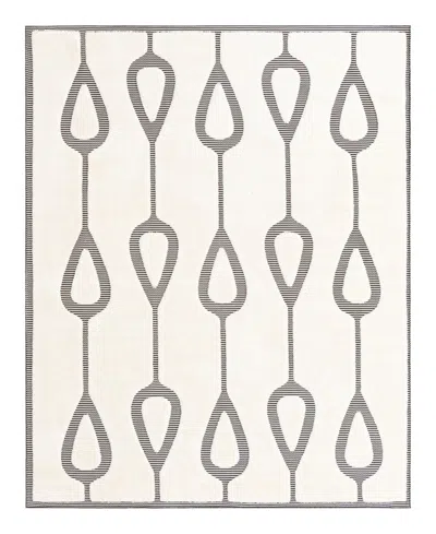 Bayshore Home Textured Tones Drops 7'10"x10' Area Rug In Ivory