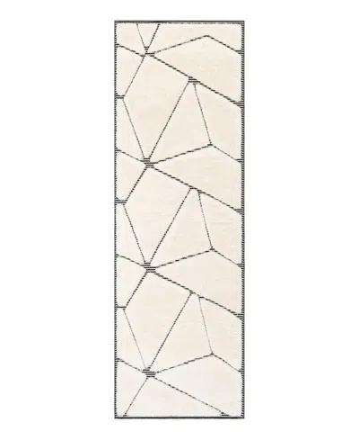 Bayshore Home Textured Tones Spectrum 2'7"x8' Runner Area Rug In Ivory