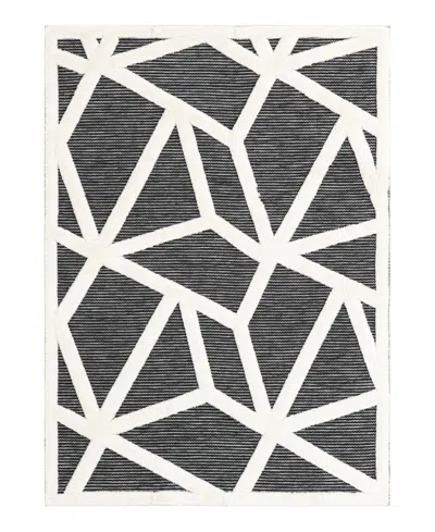 Bayshore Home Textured Tones Spectrum 5'1"x7'1" Area Rug In Gray