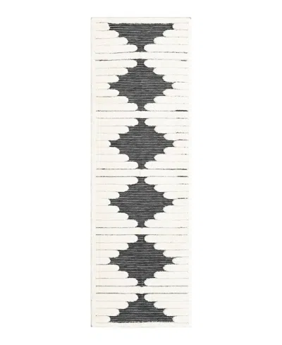 Bayshore Home Textured Tones Strings 2'7"x8' Runner Area Rug In Gray