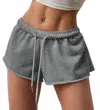 Bayshore Women's Mini Shorts In Gray In Gray
