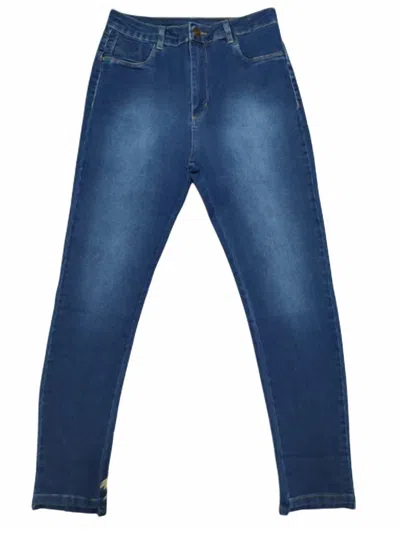 Bayshore Women's Straight Leg Jeans In Dark Blue