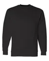 Bayside Men's Usa-made Crewneck Sweatshirt In Black
