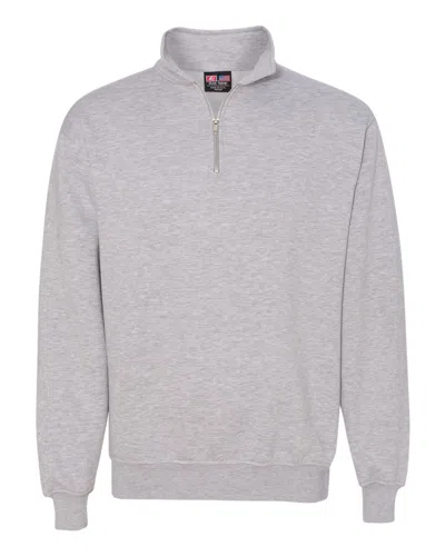 Bayside Men's Usa-made Quarter-zip Pullover Sweatshirt In Multi