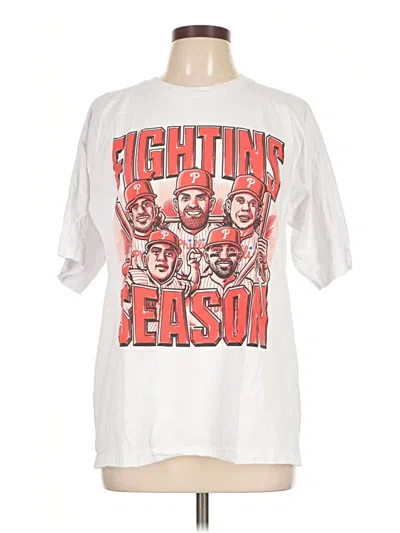Pre-owned Bayside Short Sleeve T-shirt In White