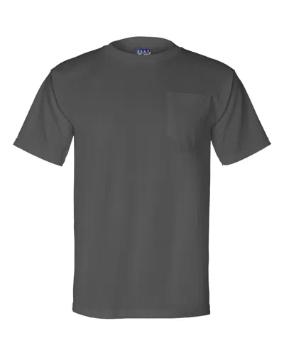 Bayside Union-made Pocket T-shirt In Pink