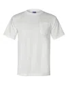 Bayside Usa-made Midweight Pocket T-shirt In White