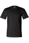 Bayside Usa-made Short T-shirt With A Pocket In Black