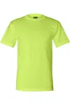 Bayside Usa-made Short T-shirt With A Pocket In Green