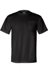 Bayside Union-made T-shirt With A Pocket In Black