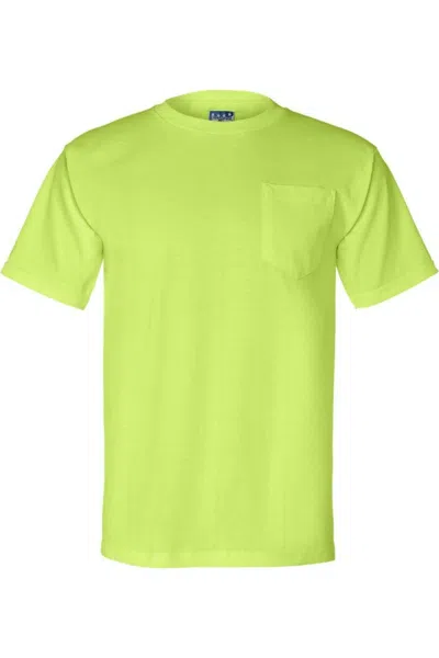 Bayside Union-made T-shirt With A Pocket In Green
