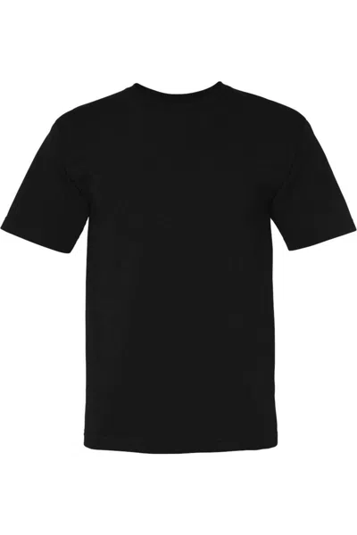 Bayside Usa-made 100% Cotton T-shirt In Black