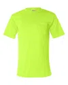 Bayside Usa-made Short T-shirt With A Pocket In Multi