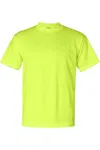 Bayside Usa-made Short T-shirt With A Pocket In Multi
